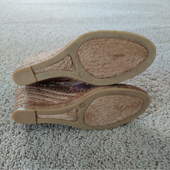 Eric Michael Espadrille Wrap Sandal Boho Ribbon Sequin Size EU 40 9 1/2 - Picture 5 of 12